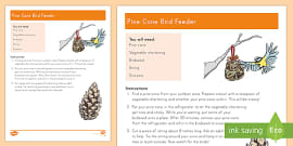 How to Make a Pine Cone Bird Feeder Video (teacher made)