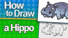 FREE! - How to Draw a Hippo (teacher made)