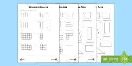Calculating the Area of Shapes - Worksheet Activity