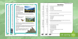 How Mountains are Made KS2 Lesson Plan 4 - Year 5 Geography