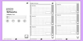 KS1 Editable Maths Arithmetic Assessment (teacher made)