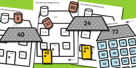 2 Times Table Active Picture Building Activity House