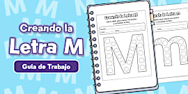 Leta M Guía de Trabajo | Letra M | Lectoescritura | 1° Básico