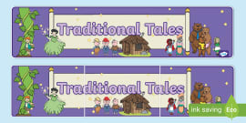 Traditional Tales Display Borders (teacher made) - Twinkl