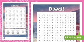 Diwali Word Search (teacher made) - Twinkl