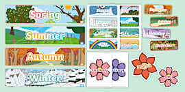 Garden Themed Days of the Week and Months of the Year Display Pack