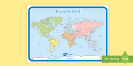 world map printable resource ks12