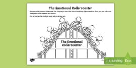 Emotional Rollercoaster Worksheet / Worksheet (teacher Made)