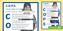 Cops Editing Strategy Posters - Twinkl