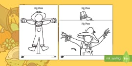 FREE! - Scarecrow Hat Templates - Scarecrow, Hat, Farmer, Cut-out, Crow