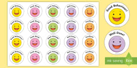 Simple Smiley Face Clip Art Cut-Outs (Teacher-Made) - Twinkl