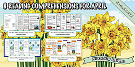 Spring CfE Second Level Reading Comprehensions Pack