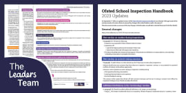 FREE! - Ofsted Education Inspection Framework (teacher made)