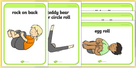 Gymnastics Partner Balance Cards (teacher made)