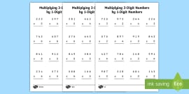 bus stop method division of 3 digit numbers worksheet