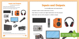Computer Input and Output Interactive Sorting Game