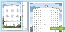 ue Digraph - Differentiated Word Search (teacher made)