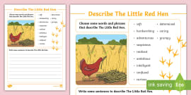 Little Red Hen Caption Writing Activity (teacher made)