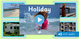 Holiday Audio Flashcards  Talking About Vacation in English