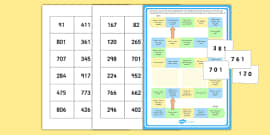 number worksheet expander Th H T hundreds Value Number Template  Place Expander O