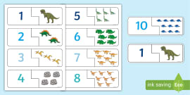 FREE! - Numbers 0-20 on Dinosaurs (teacher made) - Twinkl