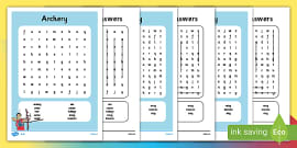 Robin Hood Wordsearch (teacher made)