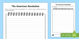 American Revolution Cloze Activity (teacher made)