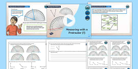 180 degree printable protractor math resources