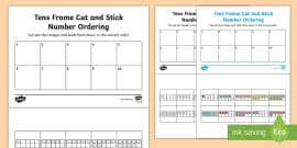 t n 6046 tens frame cut and stick number ordering 010 activity sheet _ver_1