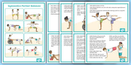 Couples' Gymnastics Pair Balances - PESS Gymnastics cards