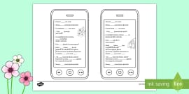 Completează cu forma corectă Fișă de lucru - interesant