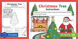 Christmas Tree Instructions (teacher made)