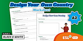 Design Your Own Country Worksheet