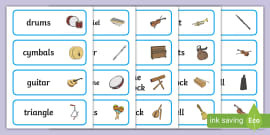 Music Word Mat (teacher made) - Twinkl