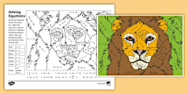 Eighth Grade Solving Linear Equations Mosaic (Teacher-Made)
