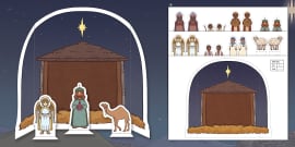 Christmas Crafts - The Nativity Scene (Teacher-Made)