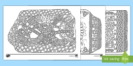 illuminated letters printable coloring pages