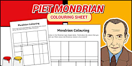 Piet Mondrian Art Activity