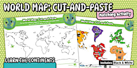 Label the 7 Continents | World Oceans Day | Twinkl USA