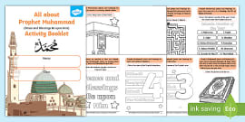 All About Prophet Muhammad Cut And Stick Worksheet - Twinkl