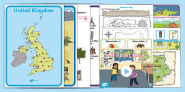 Labelled Map Of The UK | Primary Teaching Resources | Twinkl