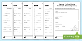 Simplifying Algebraic Expressions Worksheets | Beyond