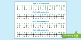 FREE! - Number Lines 0-20 to Support Teaching on Titch