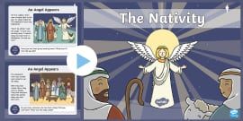 KS1 The Christmas Story PowerPoint (teacher made) - Twinkl