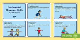 Fundamental Movement Skills Cards (teacher Made) - Twinkl