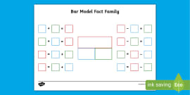 Blank Bar Model Template - Primary Maths Resource - Twinkl