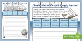 charles darwin voyage of the beagle worksheet