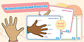 Question Words Display Poster - Questions on Speech Bubbles
