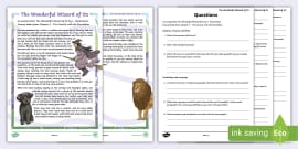 comprehension year 4 pdf assessments english worksheets