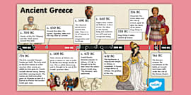 Ancient Greece Timeline Posters | KS2 (teacher made)